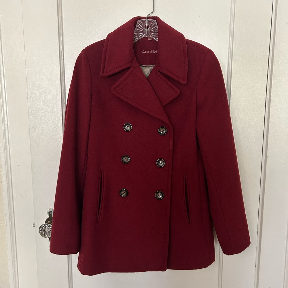 Calvin Klein Women's wool pea coat - Small